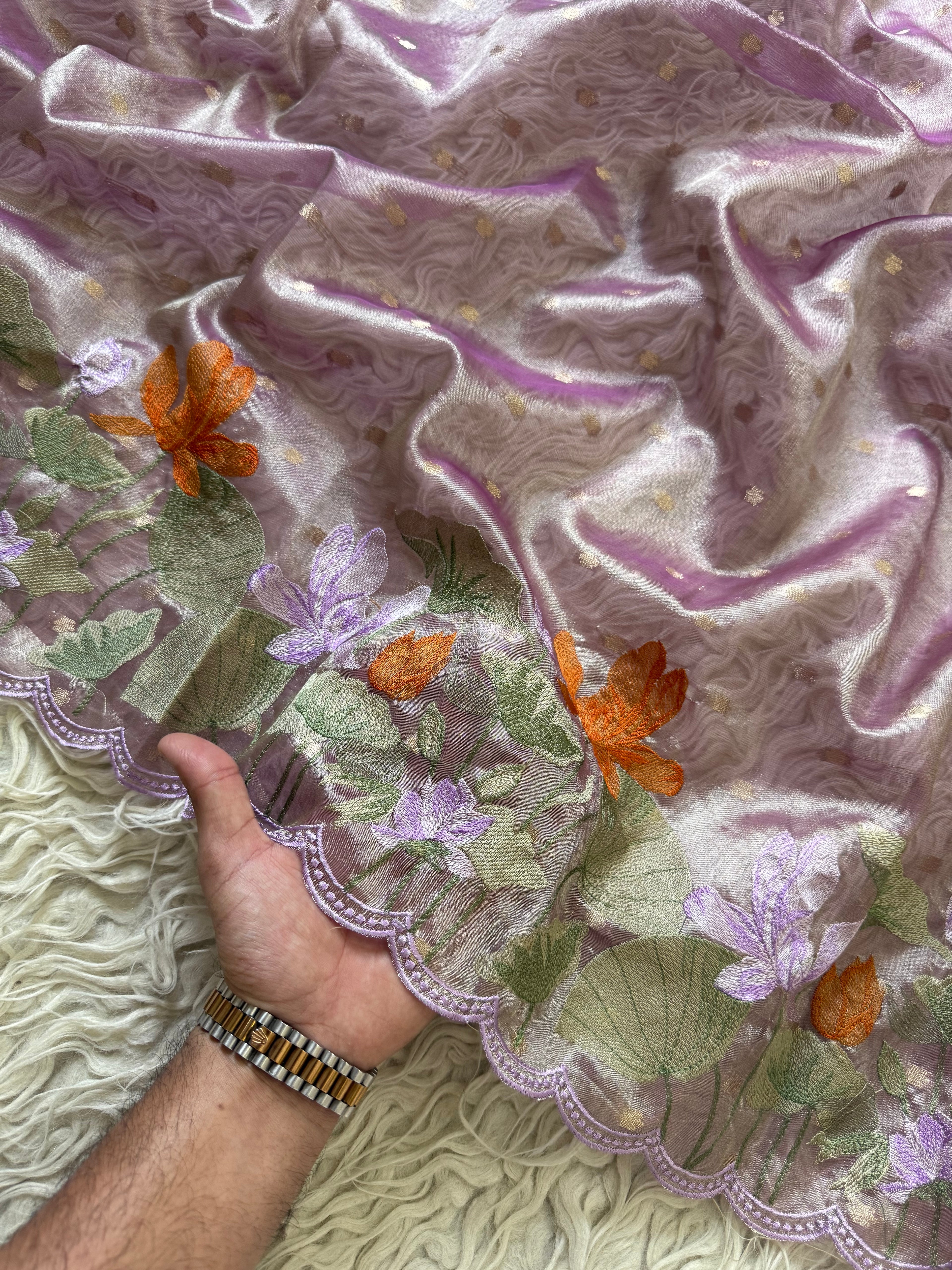 Banarasi tissue X Resham embroidery
