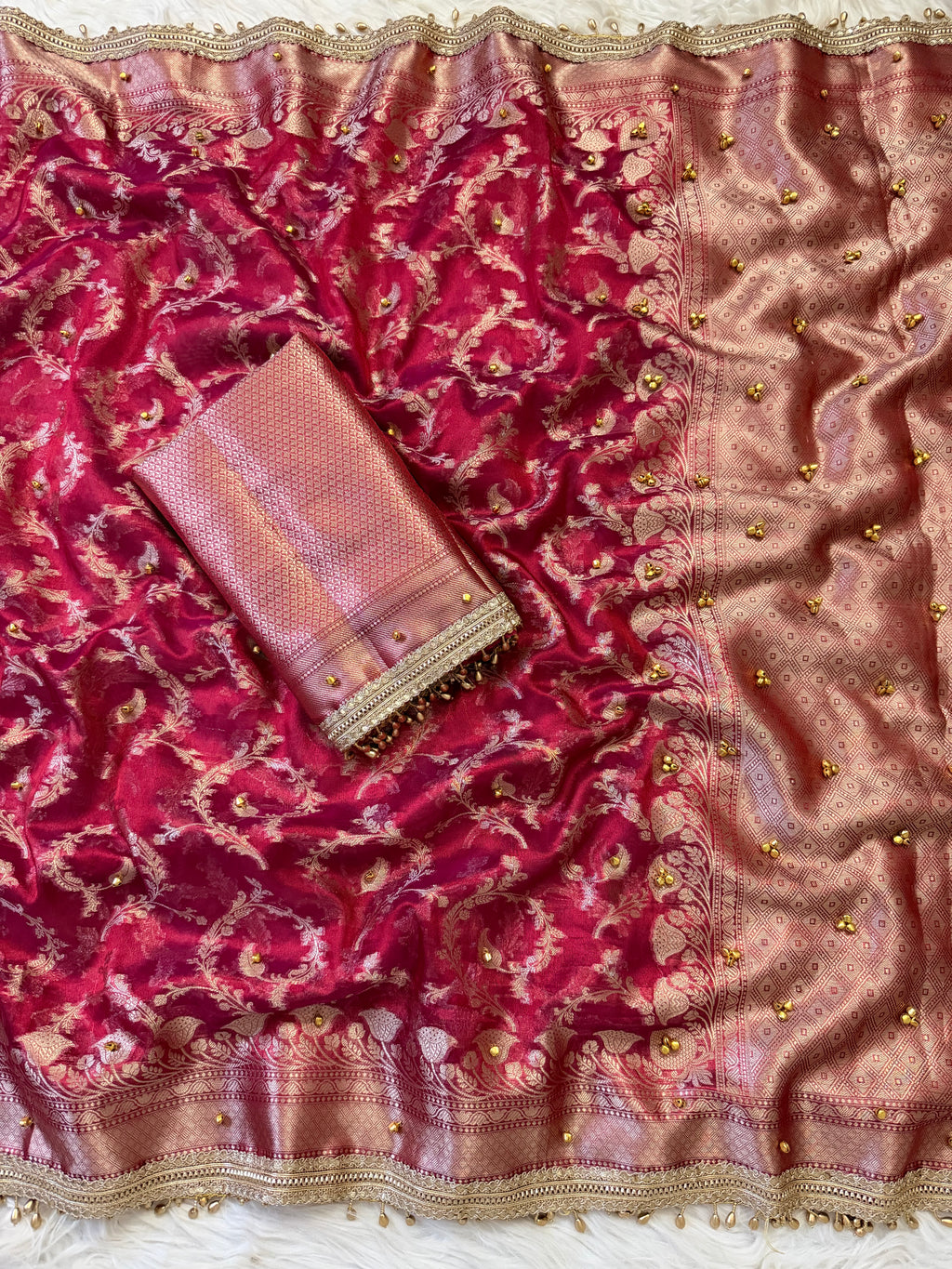 Banarasi jangla saree X ghungroo work