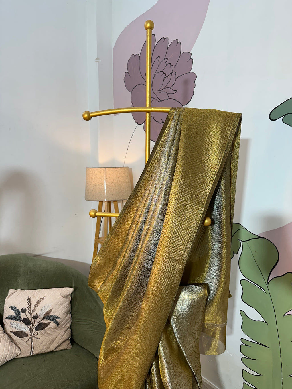 Kanjeevaram brocade tissue silk saree