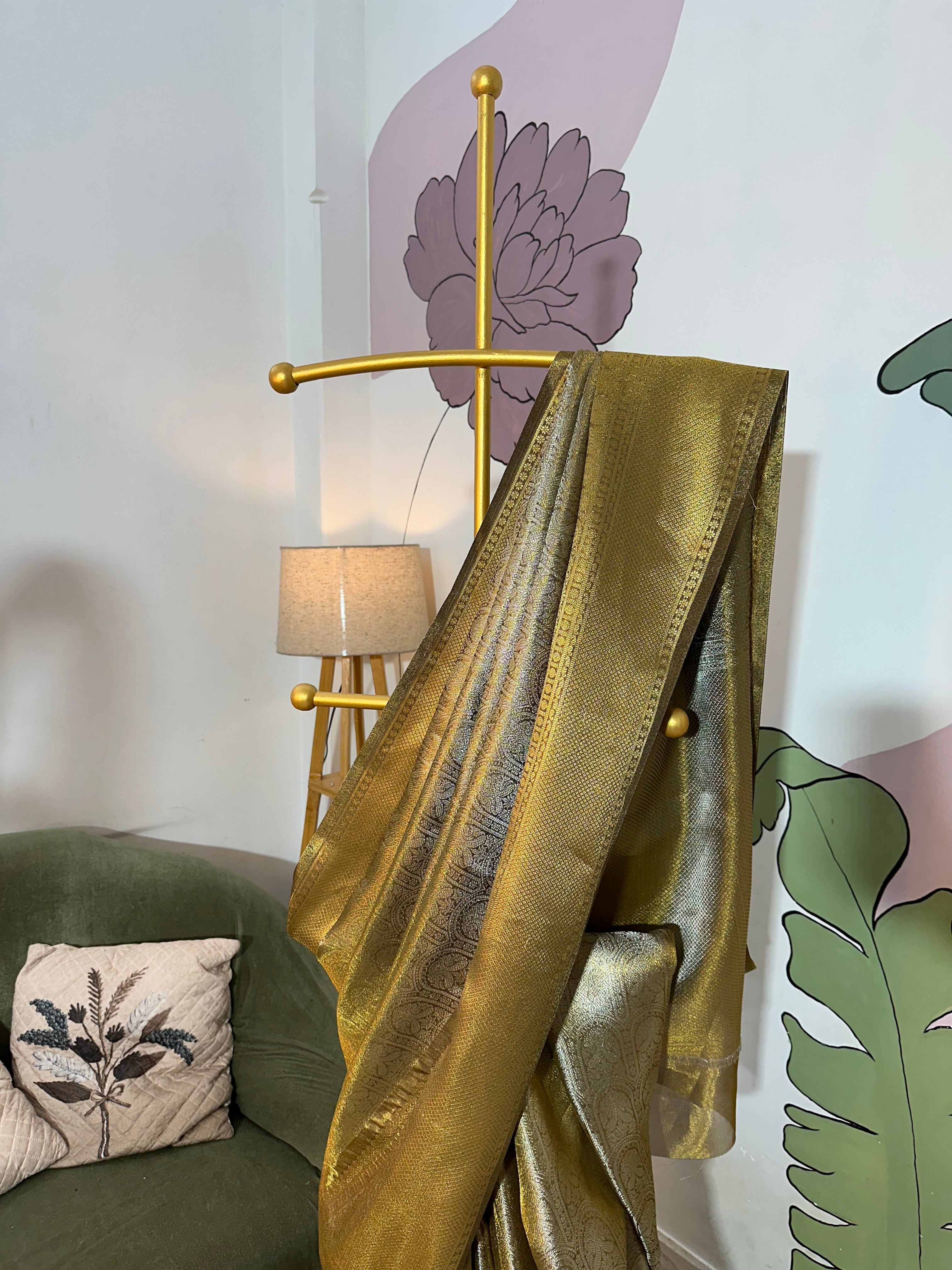 Kanjeevaram brocade tissue silk saree