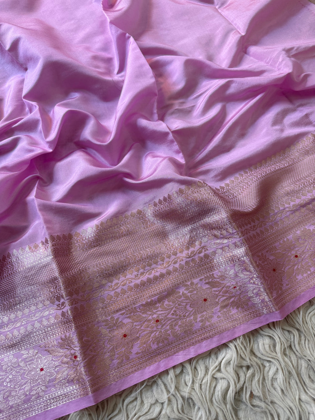 Butter Silk Banarasi Saree with minakari buti and border