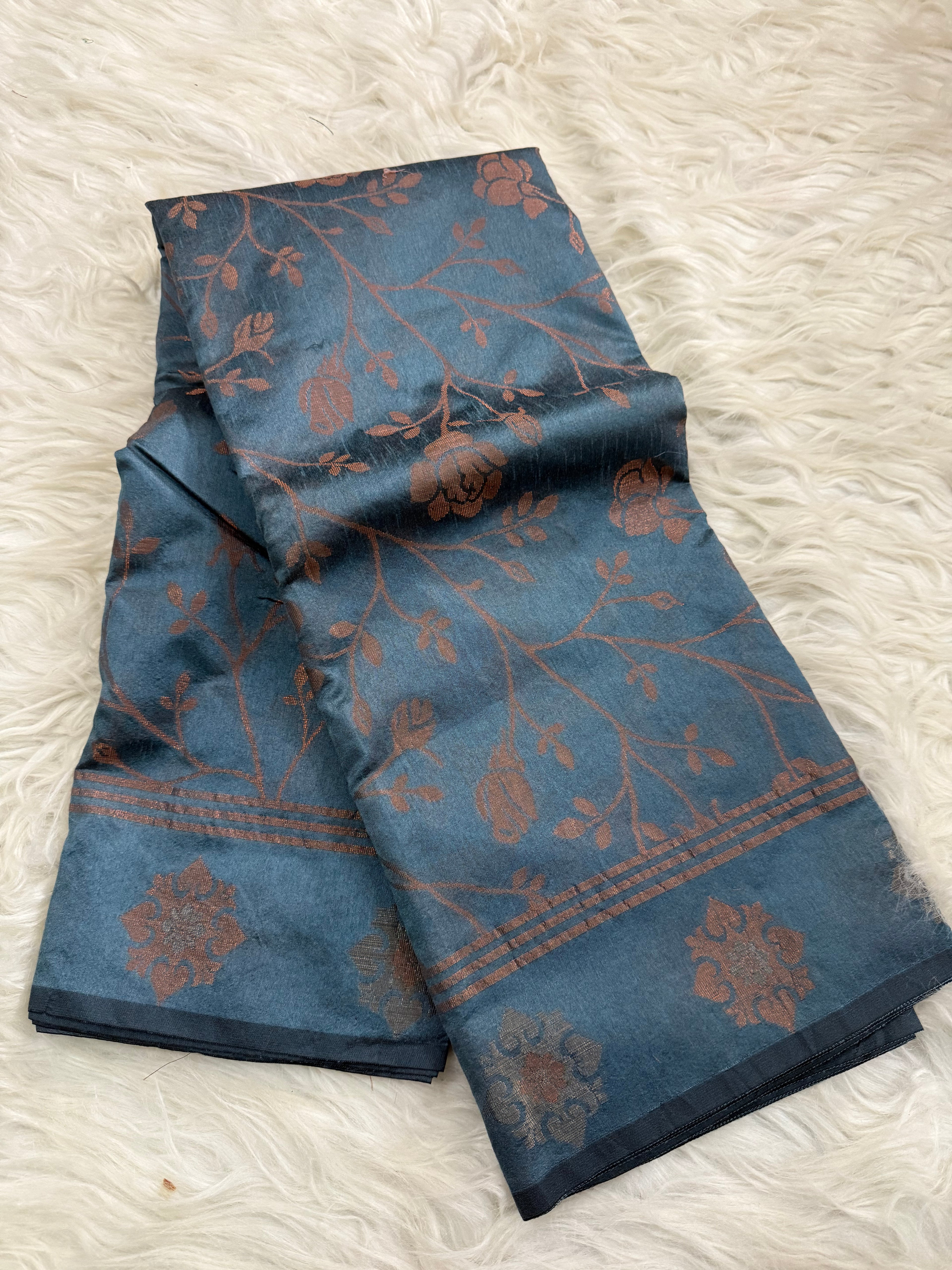 Semi Tusshar Silk Saree