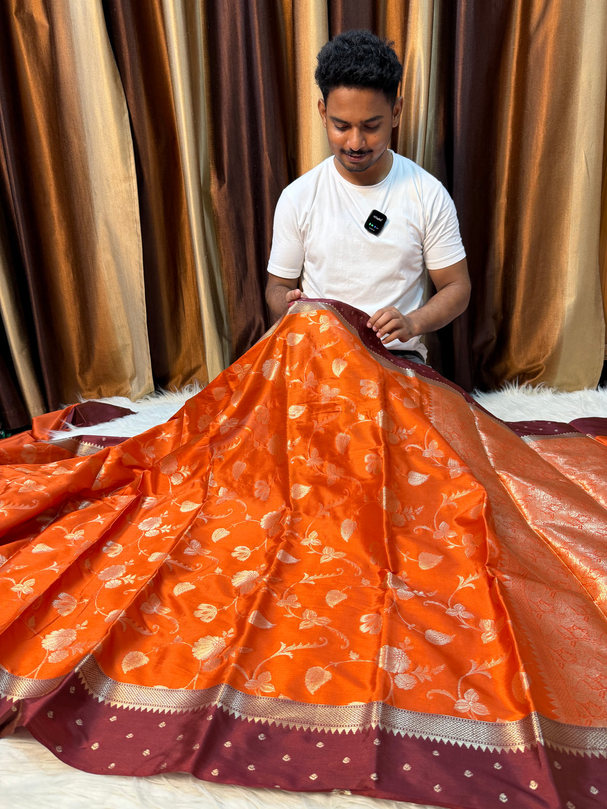 Semi katan silk saree