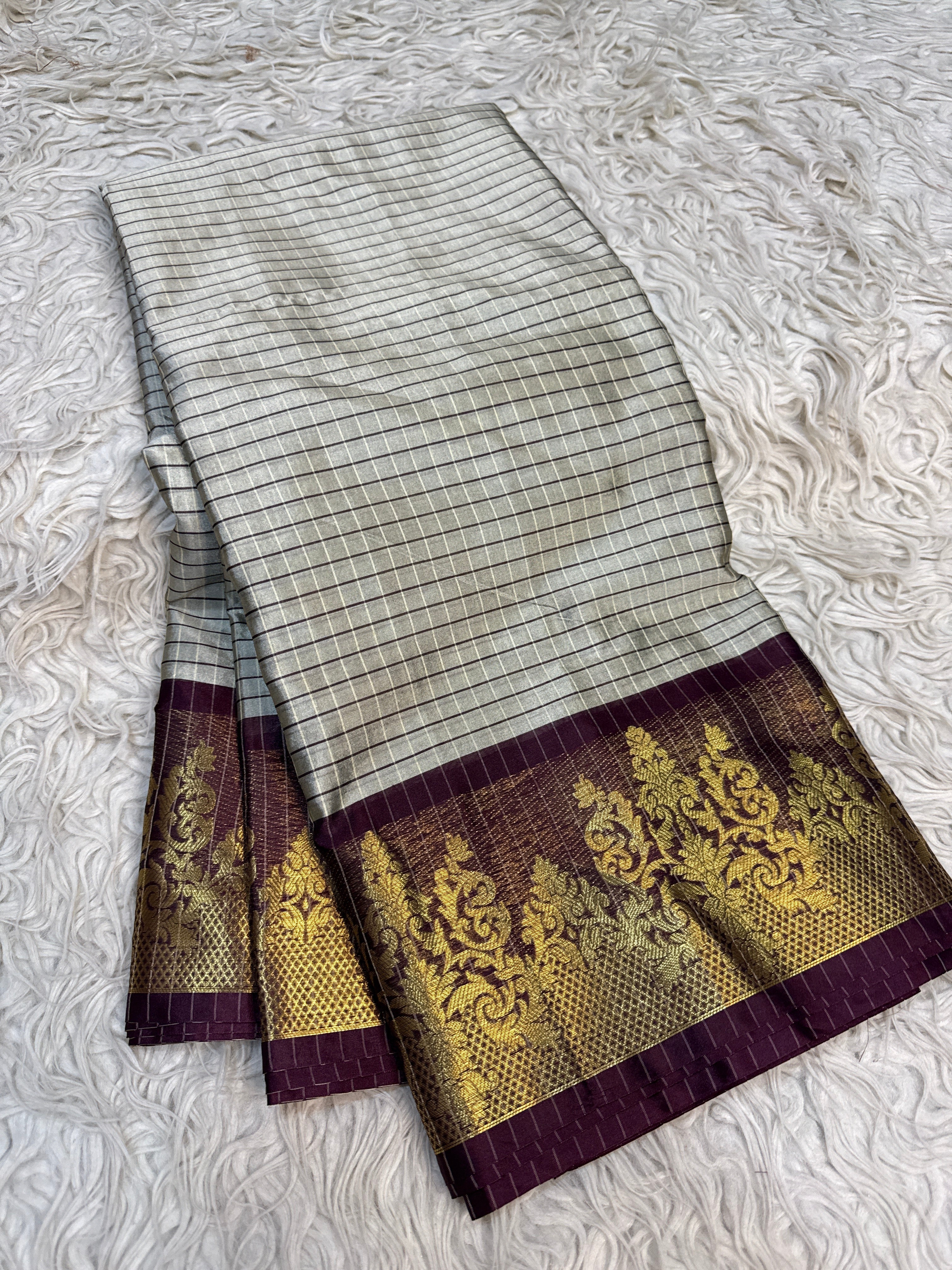 Semi katan Banarasi saree