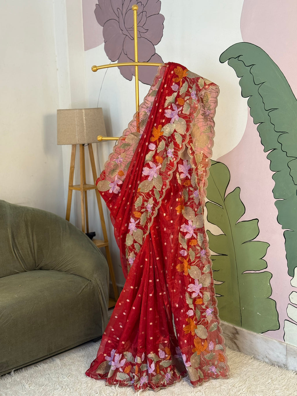 Banarasi tissue X Resham embroidery