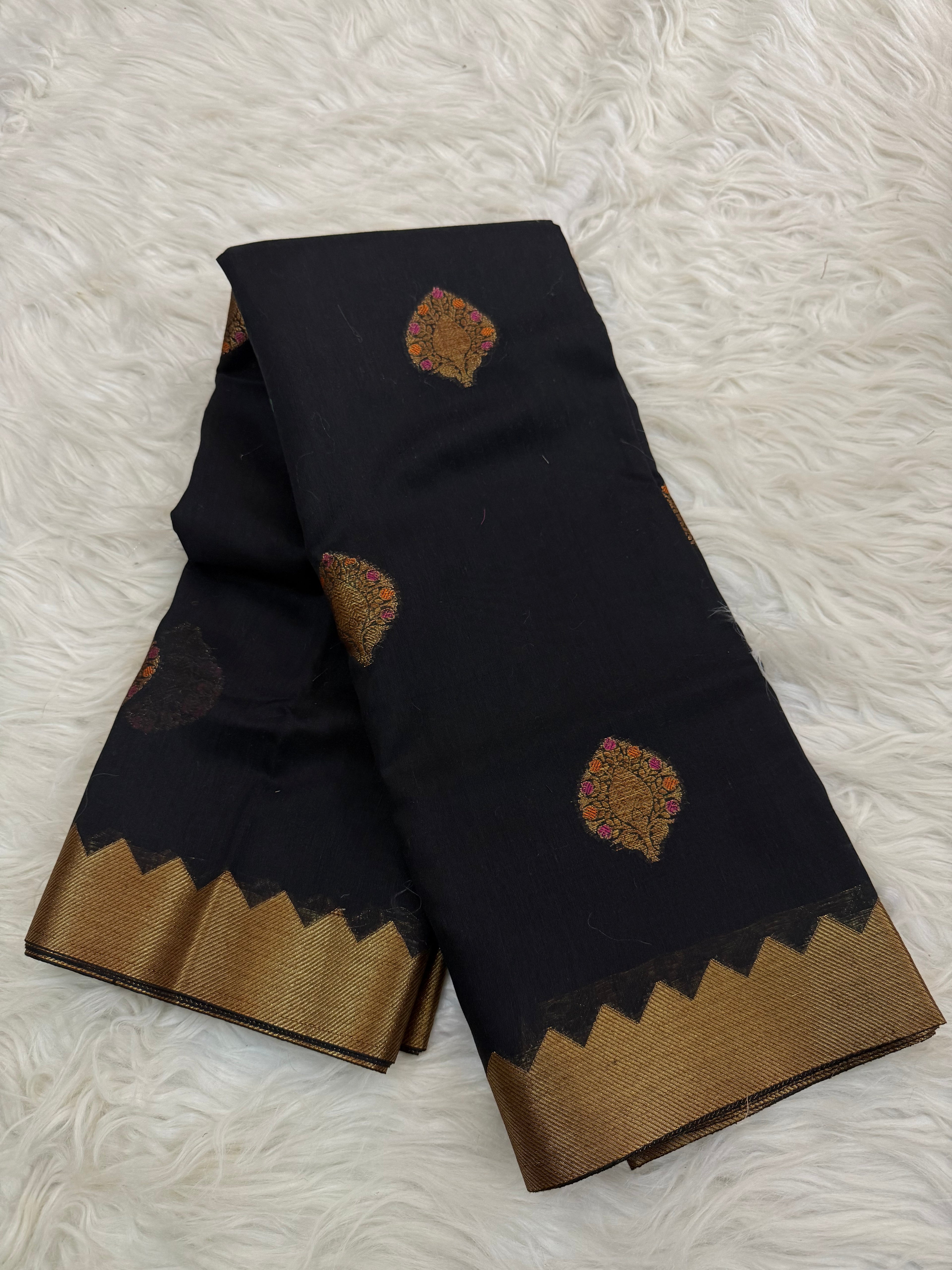 Multi Meena Buta Cotton Saree