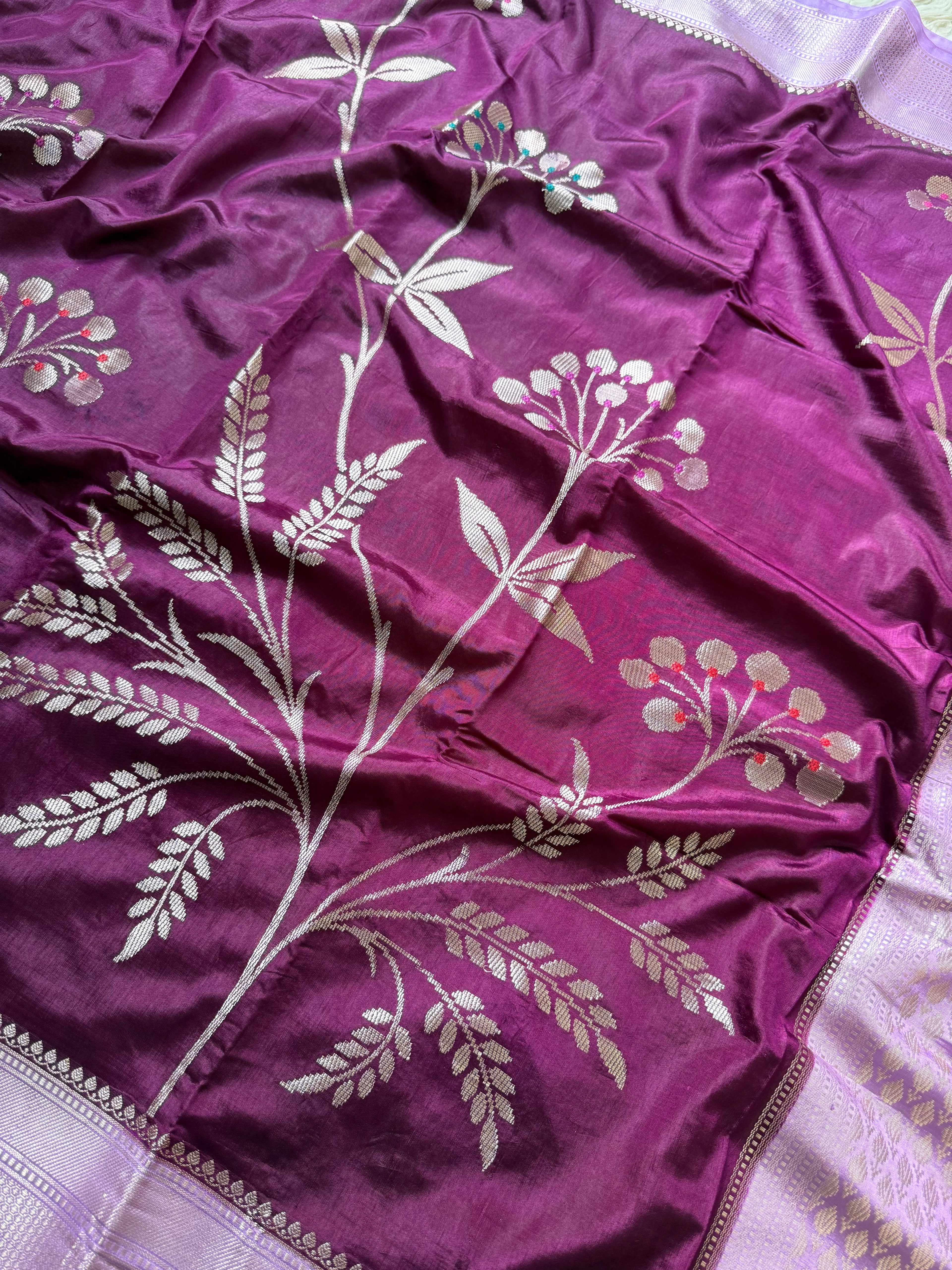 Chiniya Banarasi Saree with minakari unique design concept