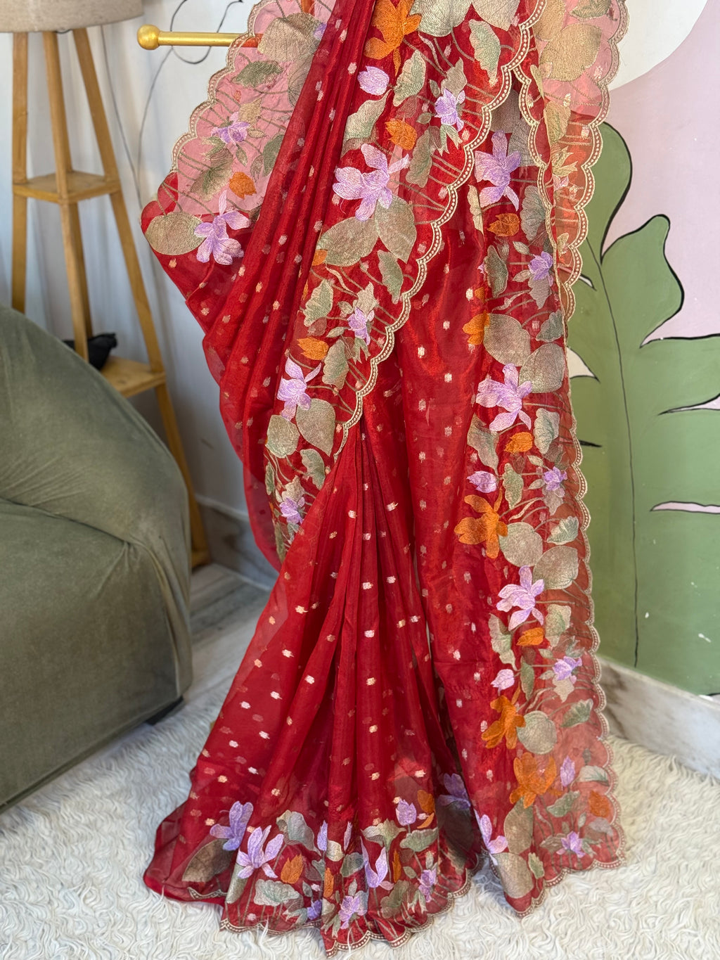 Banarasi tissue X Resham embroidery