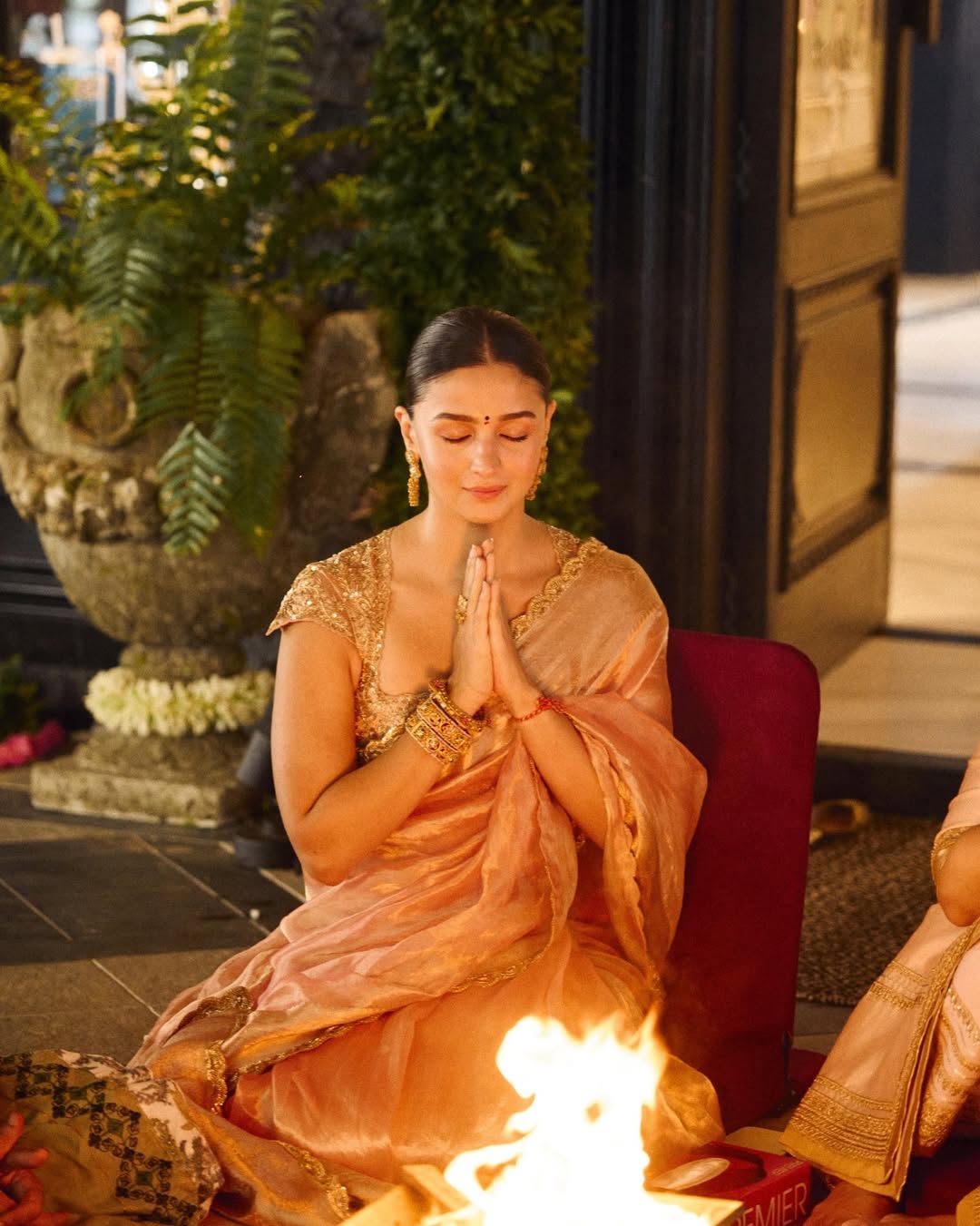 Aliaa Bhatt Inspired Designer Banarasi Tissue Saree