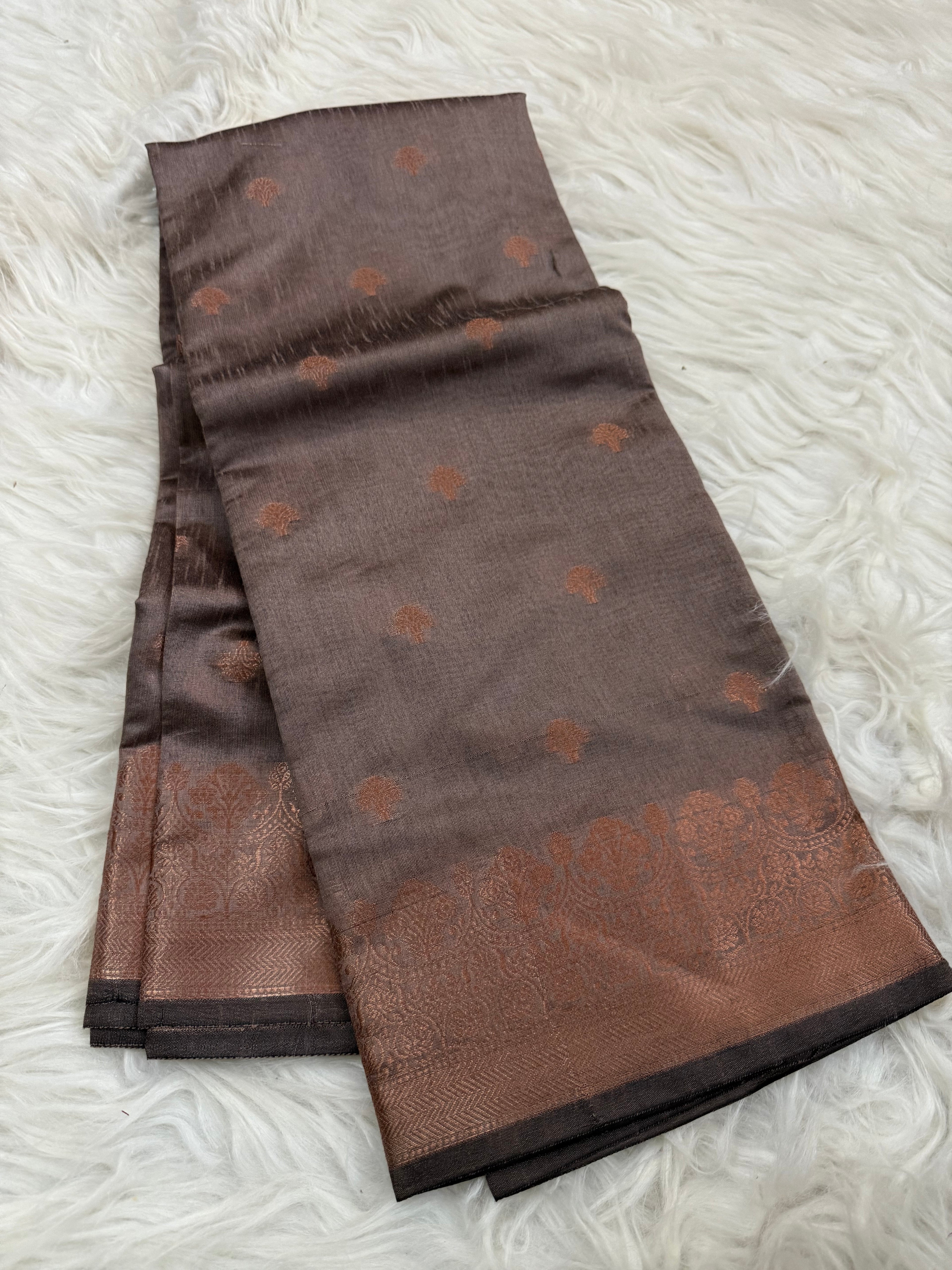 Semi Tusshar Silk Saree