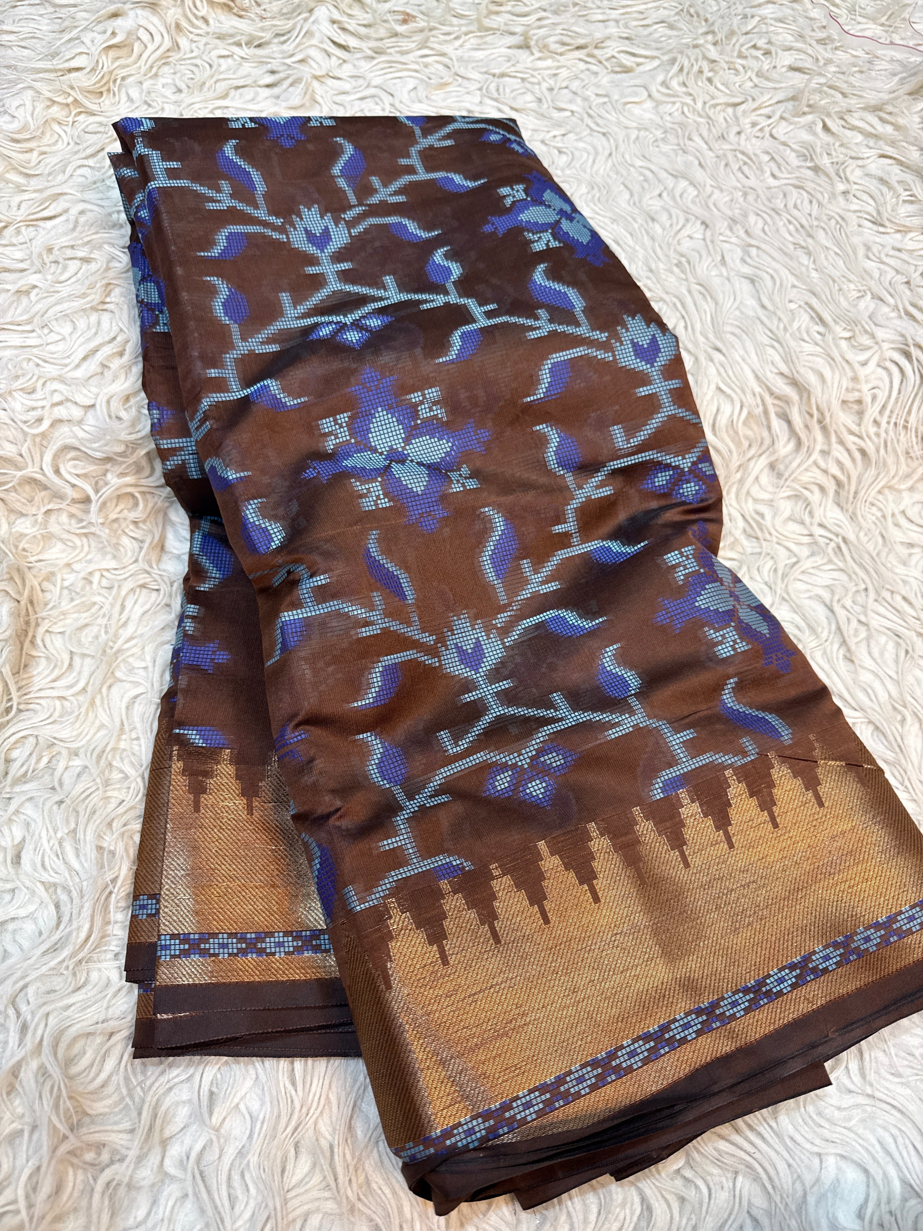 Semi katan Banarasi saree