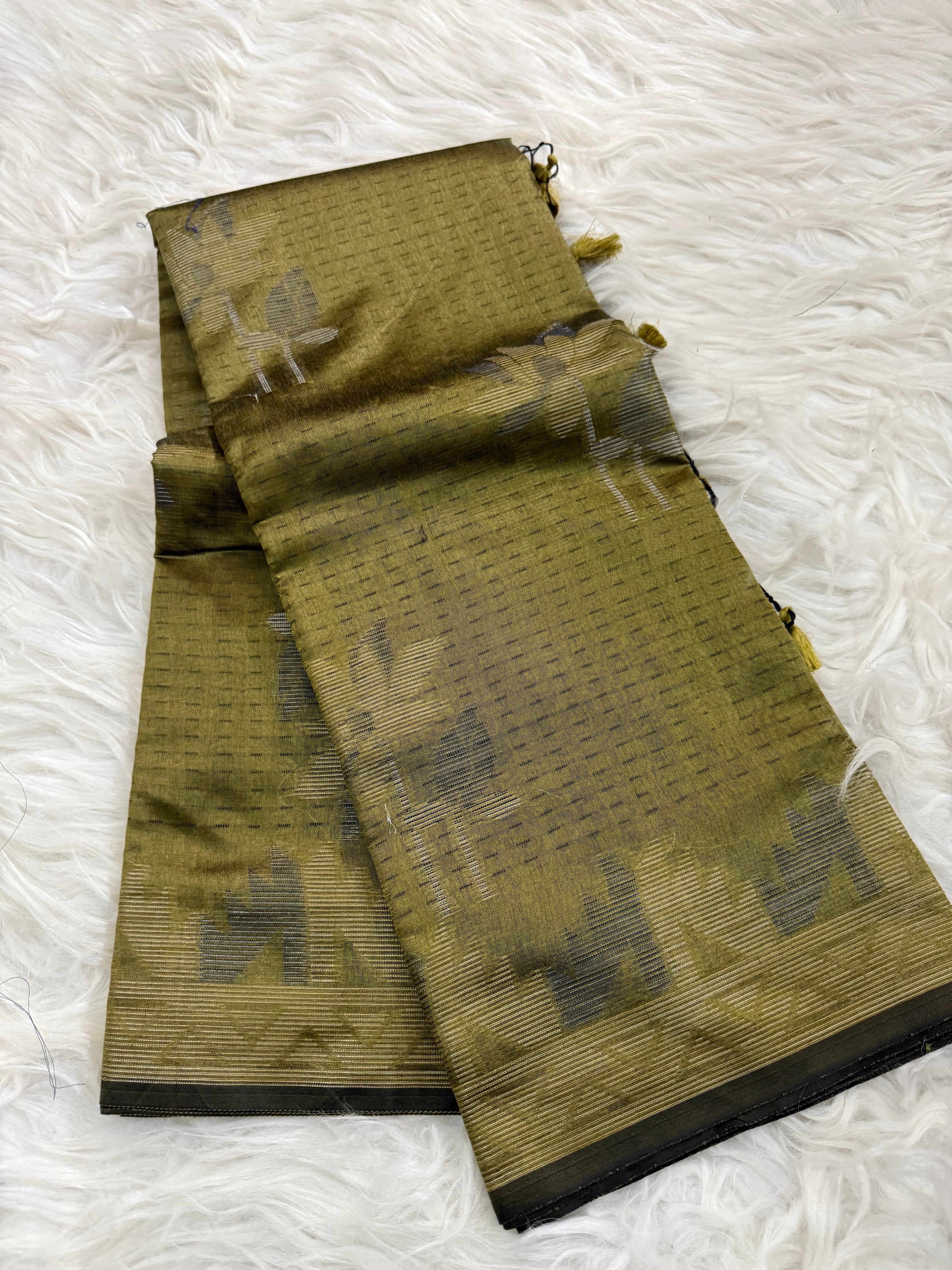 Semi Tusshar Silk Saree