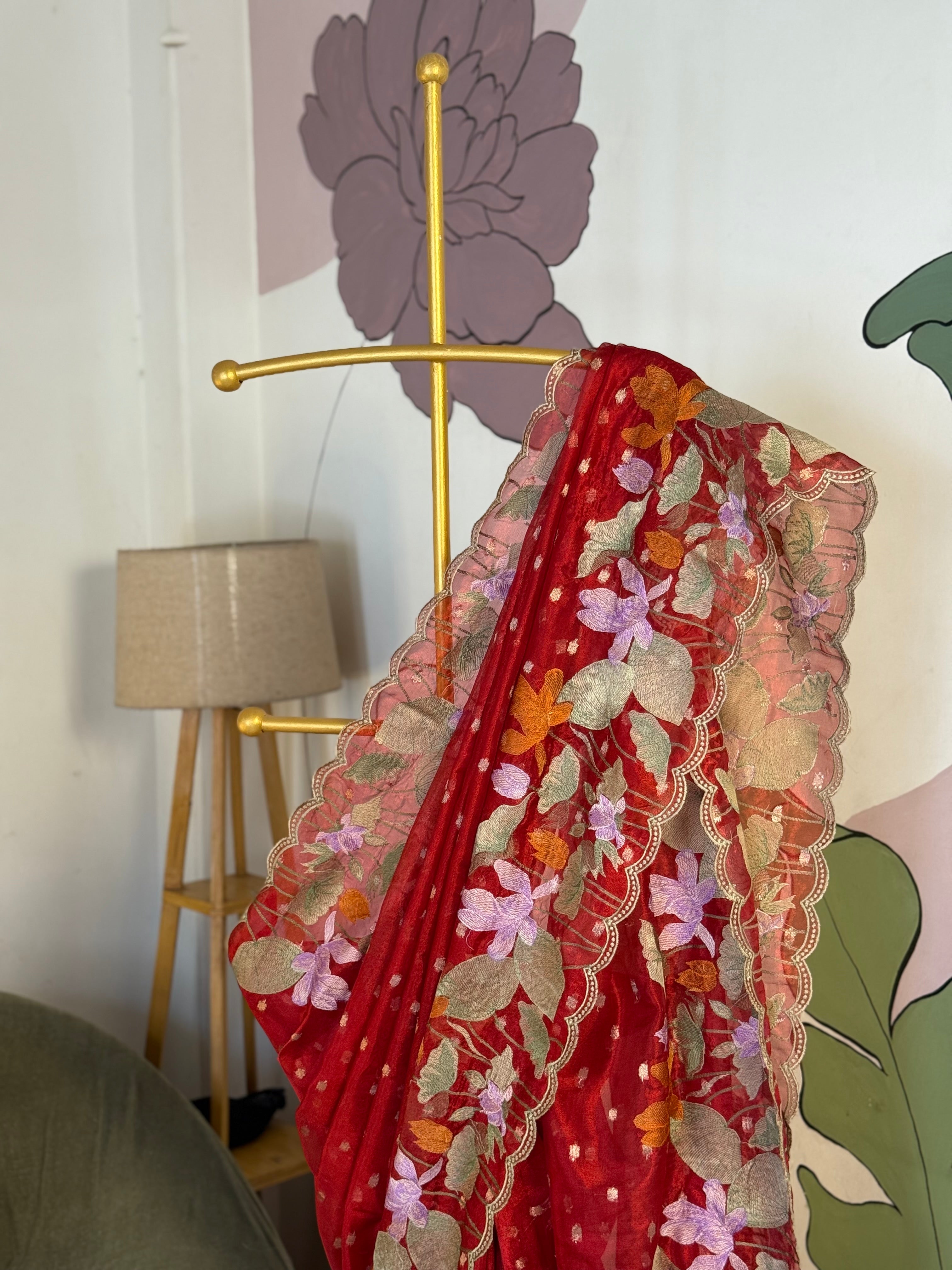 Banarasi tissue X Resham embroidery