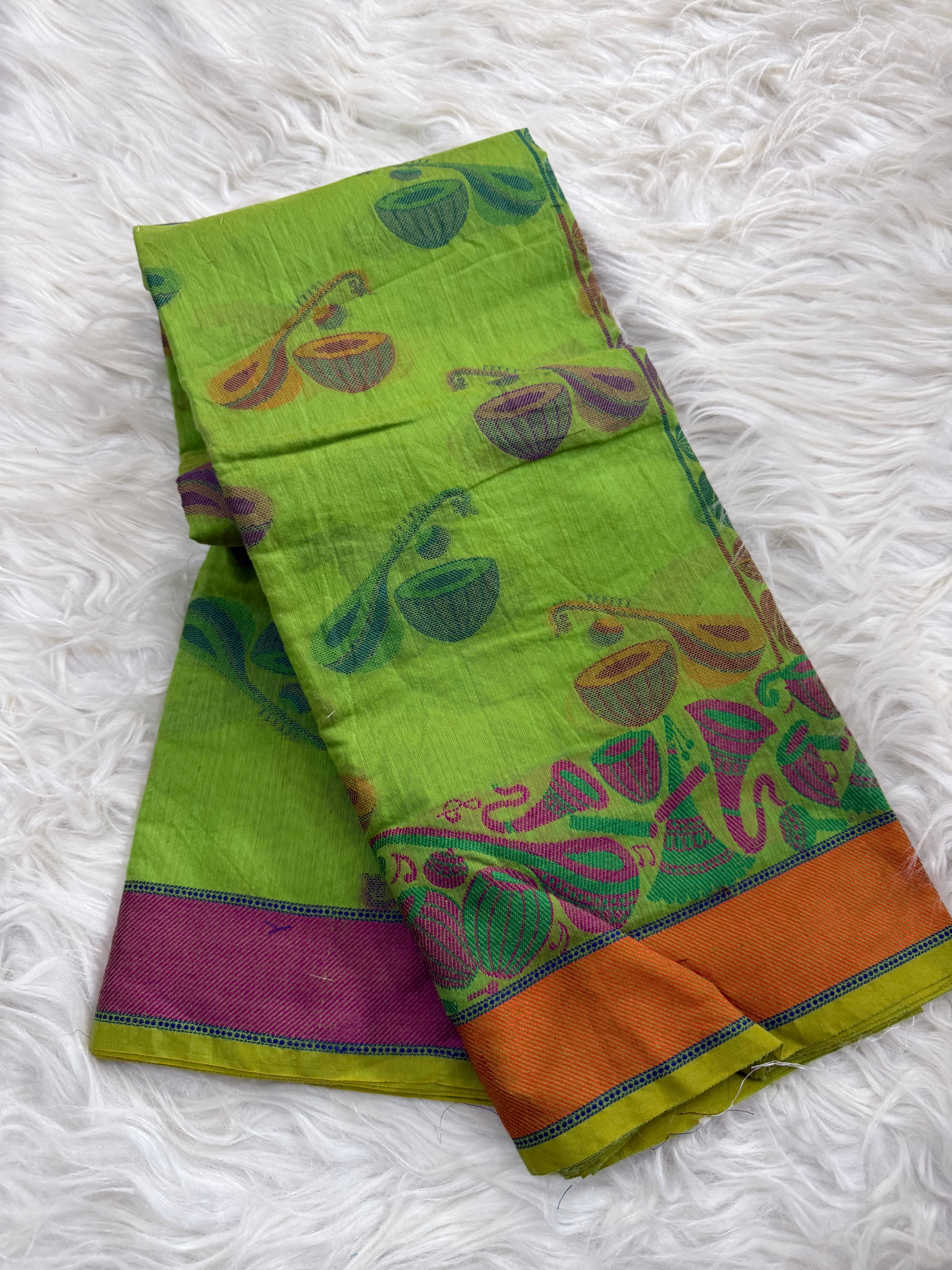 Musical instruments Khadi Silk Saree