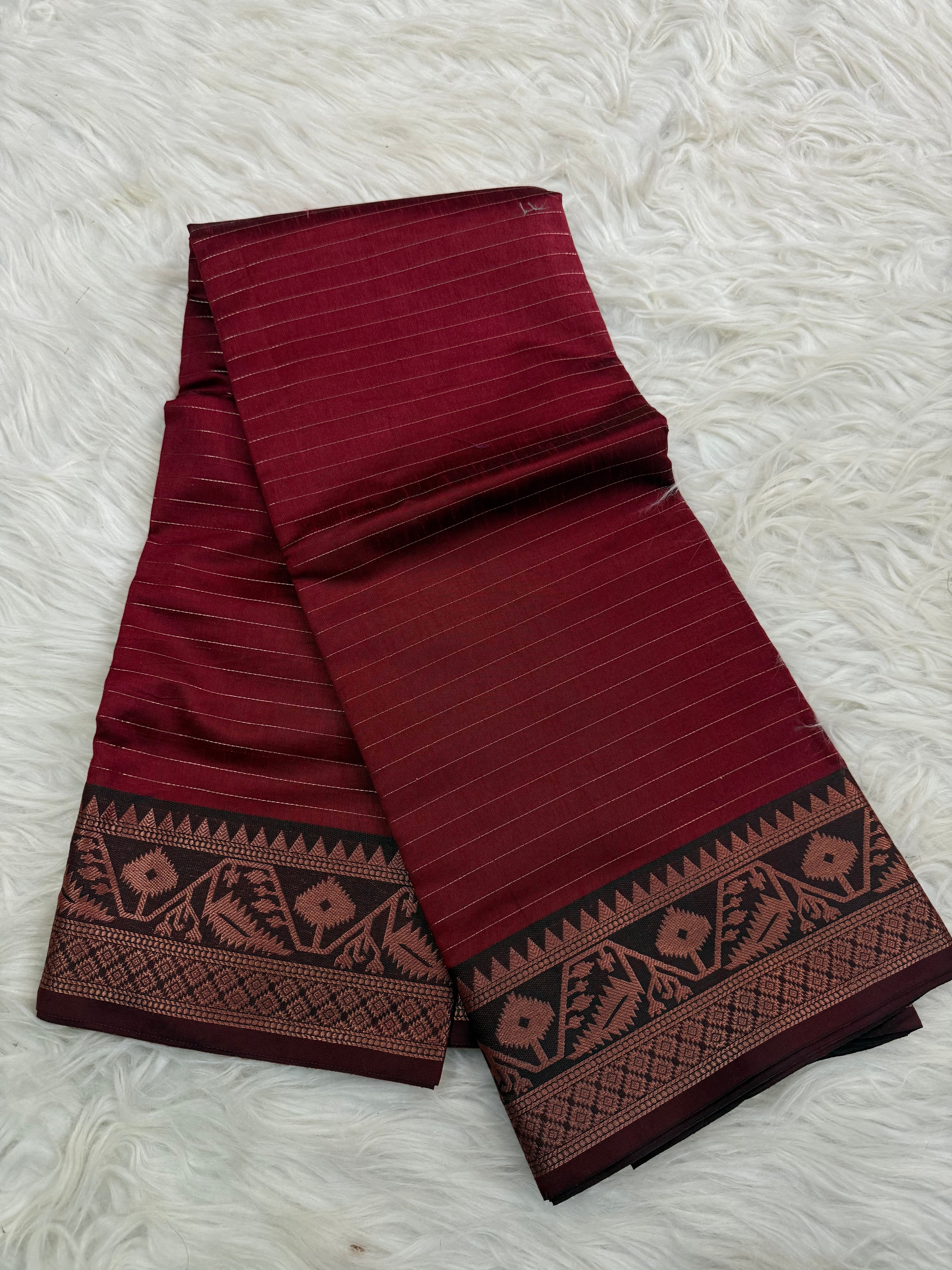Contrast Cotton Saree