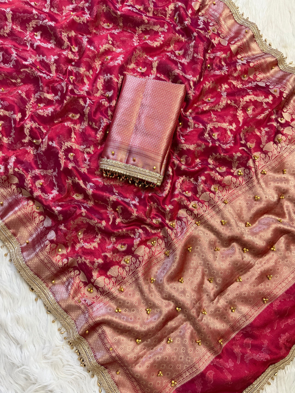 Banarasi jangla saree X ghungroo work
