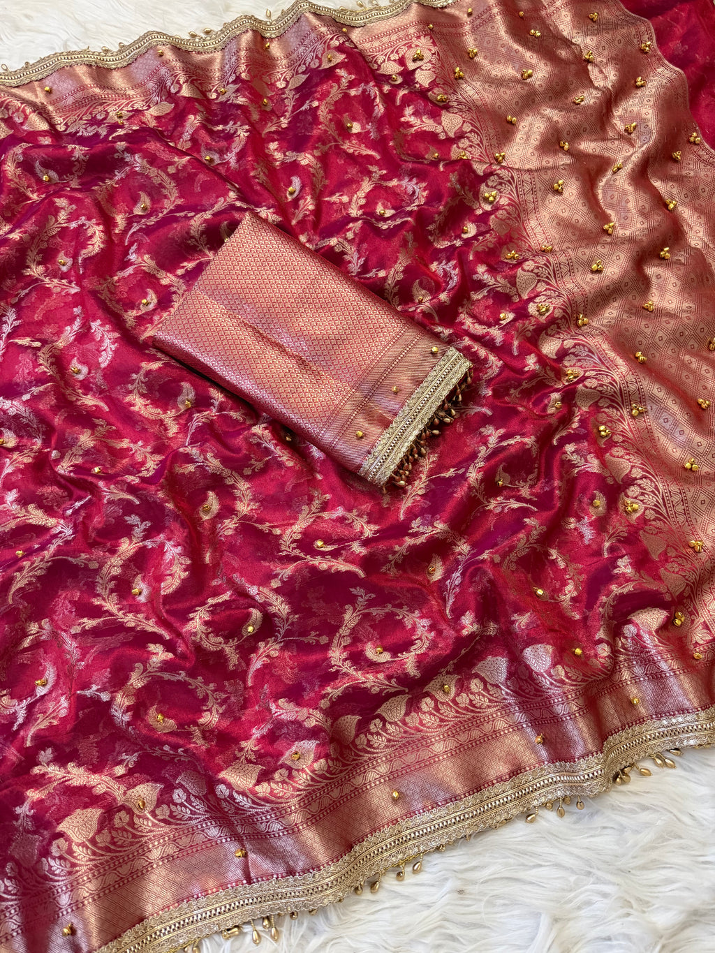 Banarasi jangla saree X ghungroo work