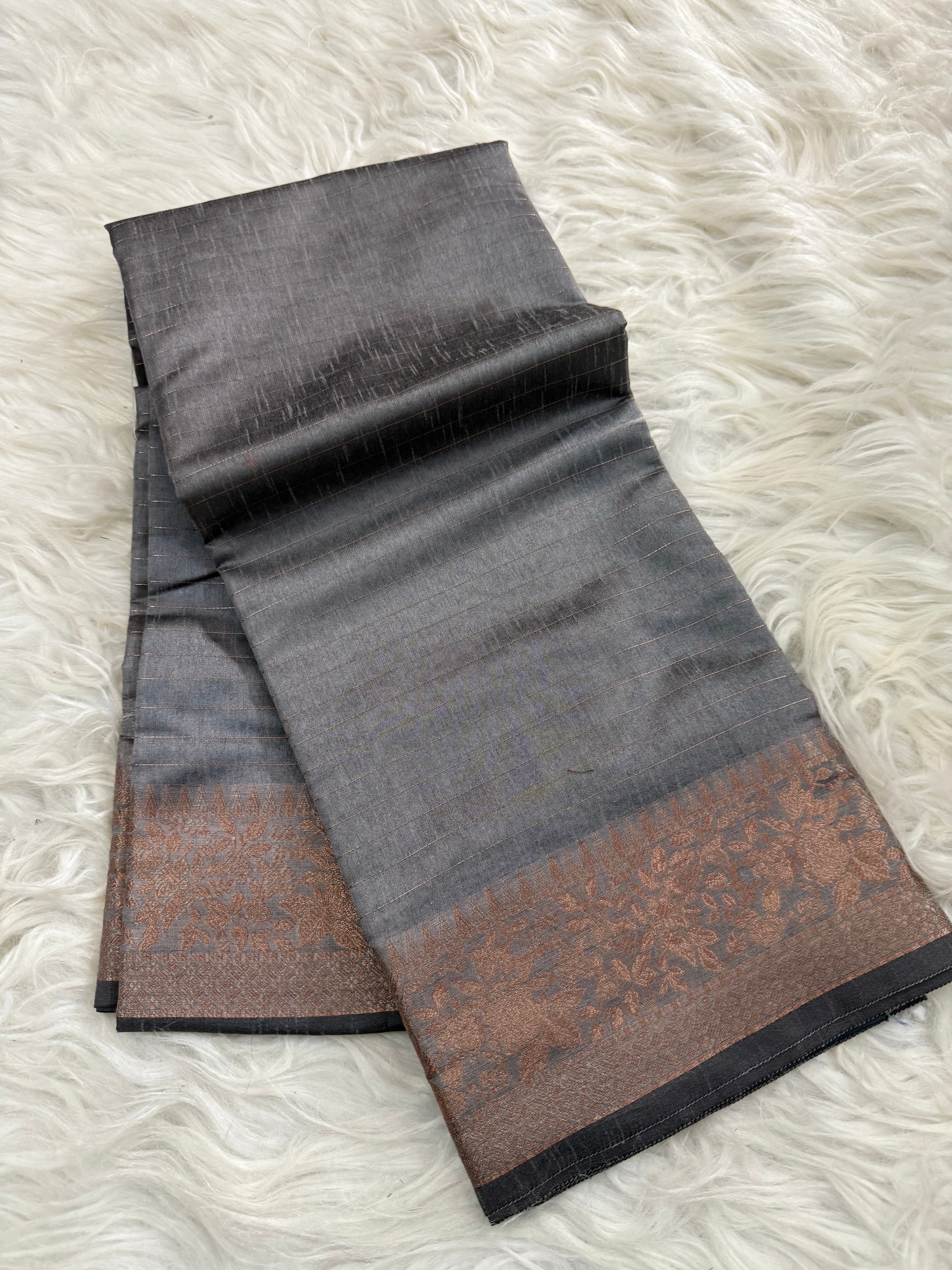 Semi Tusshar Silk Saree