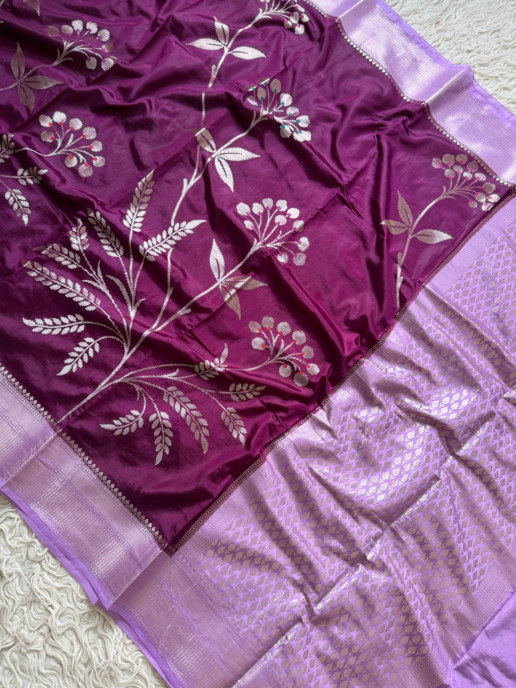 Chiniya Banarasi Saree with minakari unique design concept