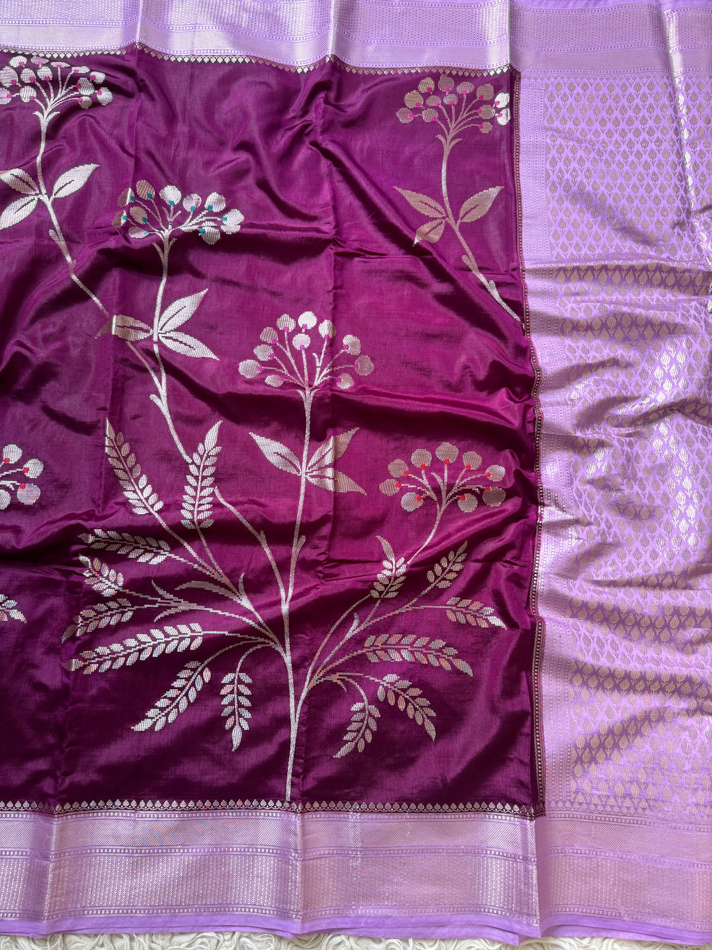 Chiniya Banarasi Saree with minakari unique design concept