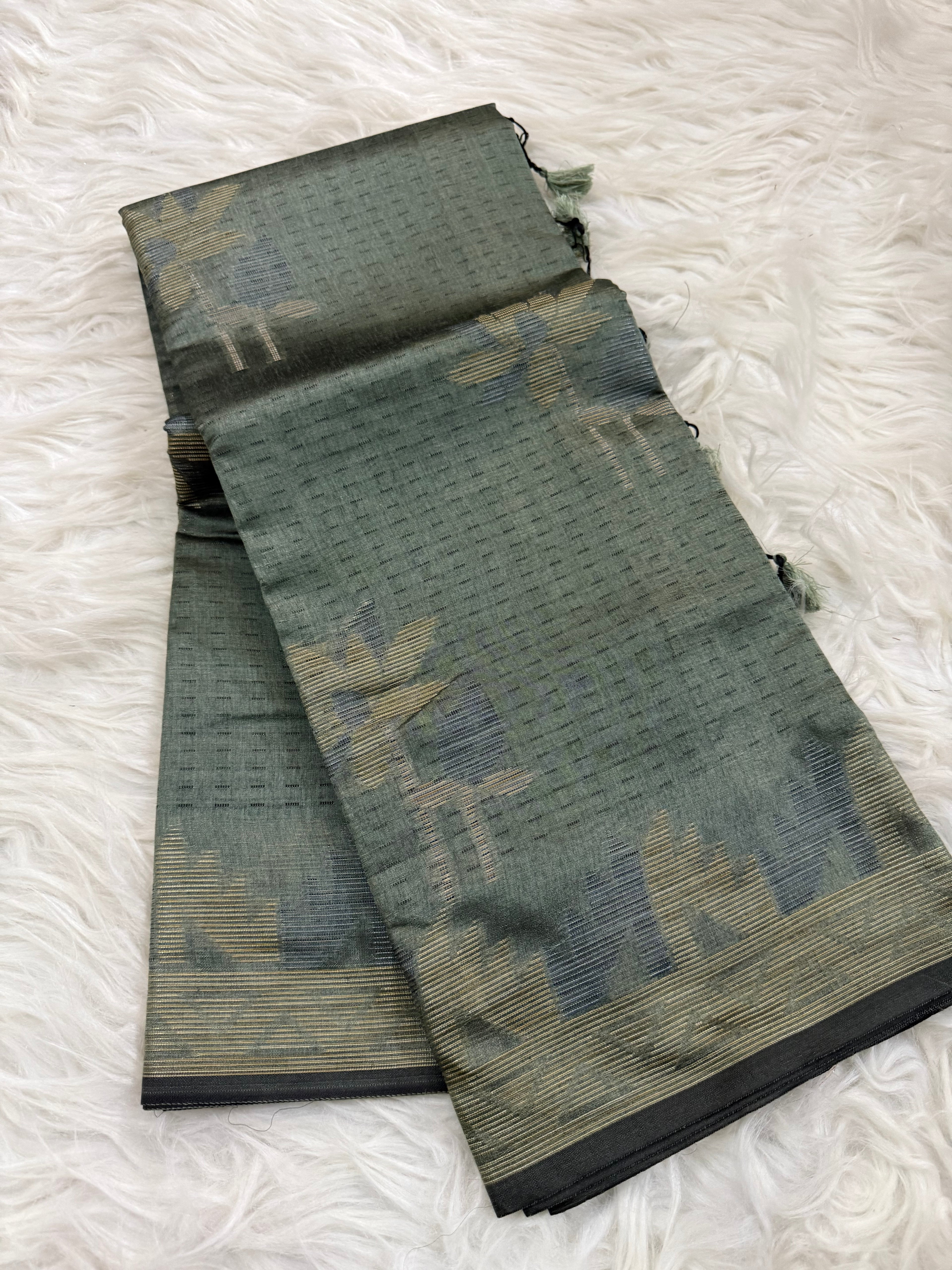 Semi Tusshar Silk Saree