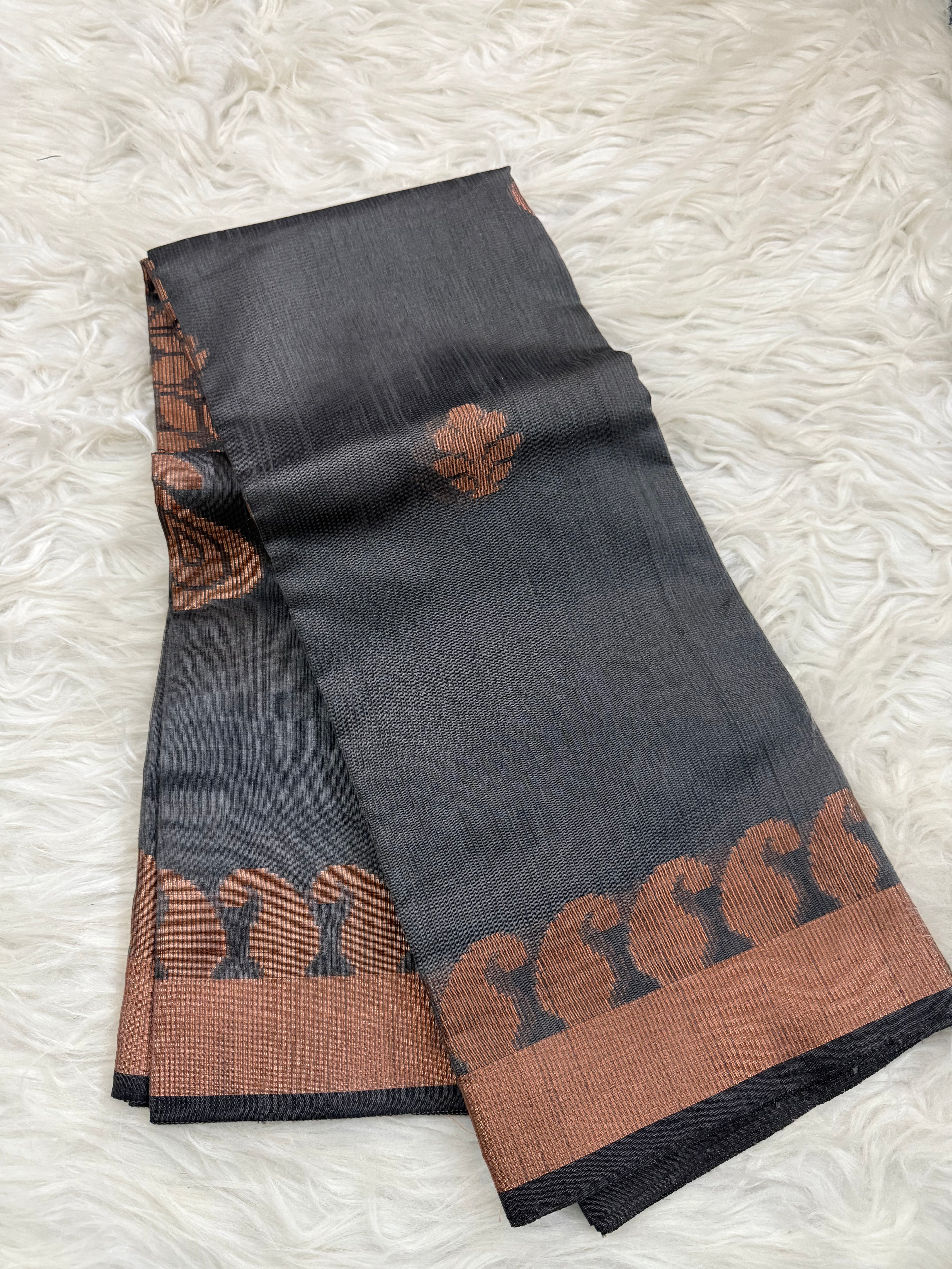 Semi Tusshar Silk Saree