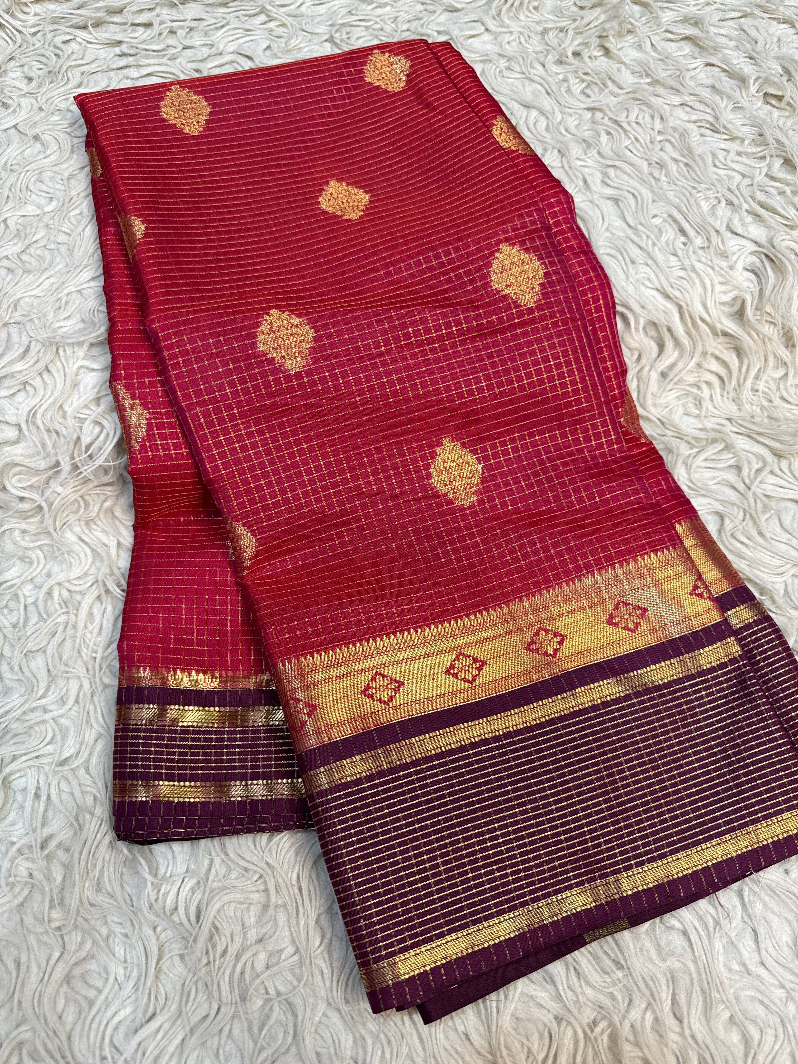 Semi katan Banarasi saree
