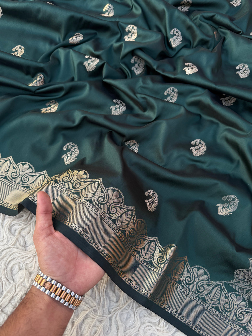 Semi mashru katan silk saree