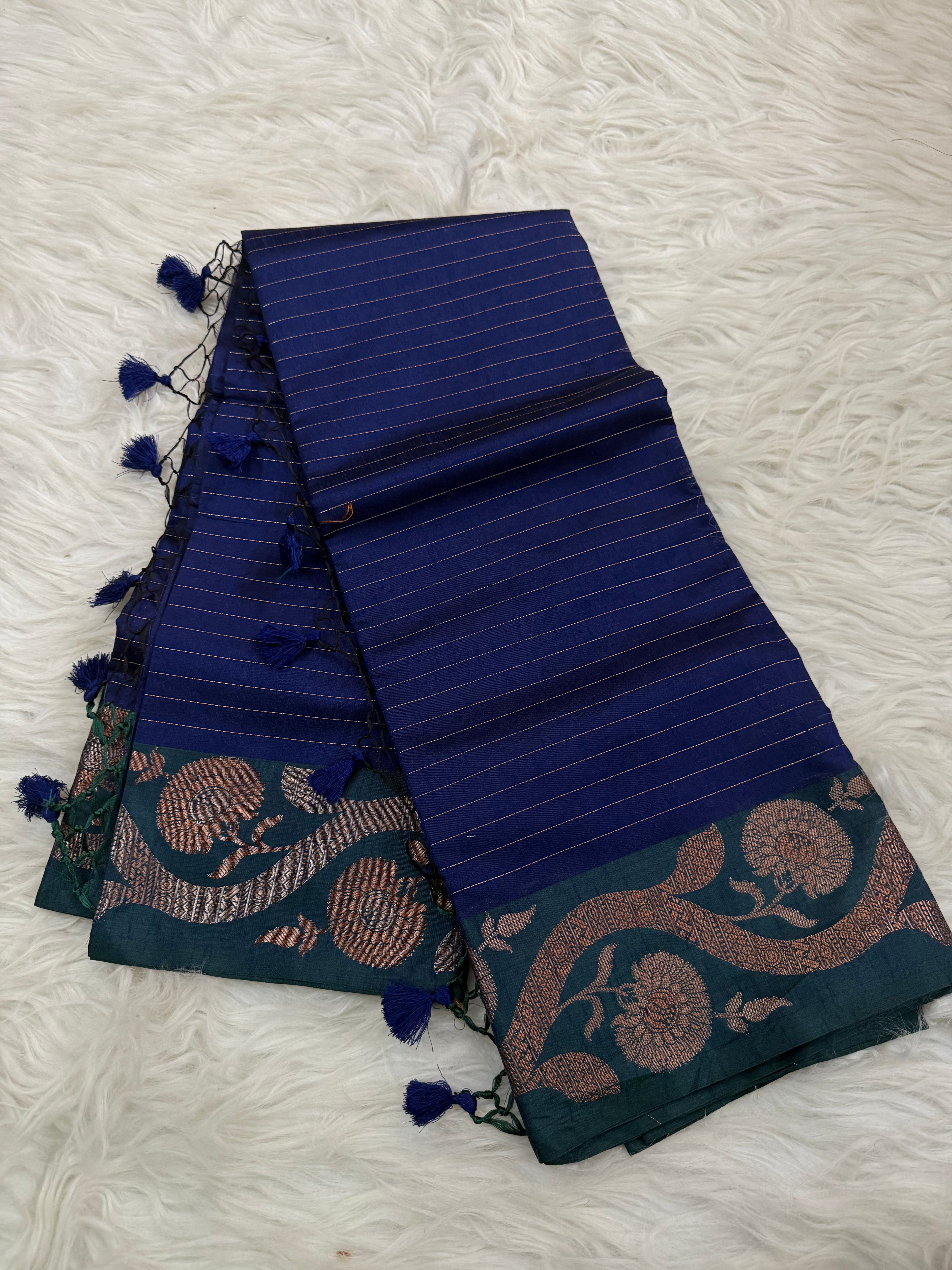 Contrast Cotton Saree