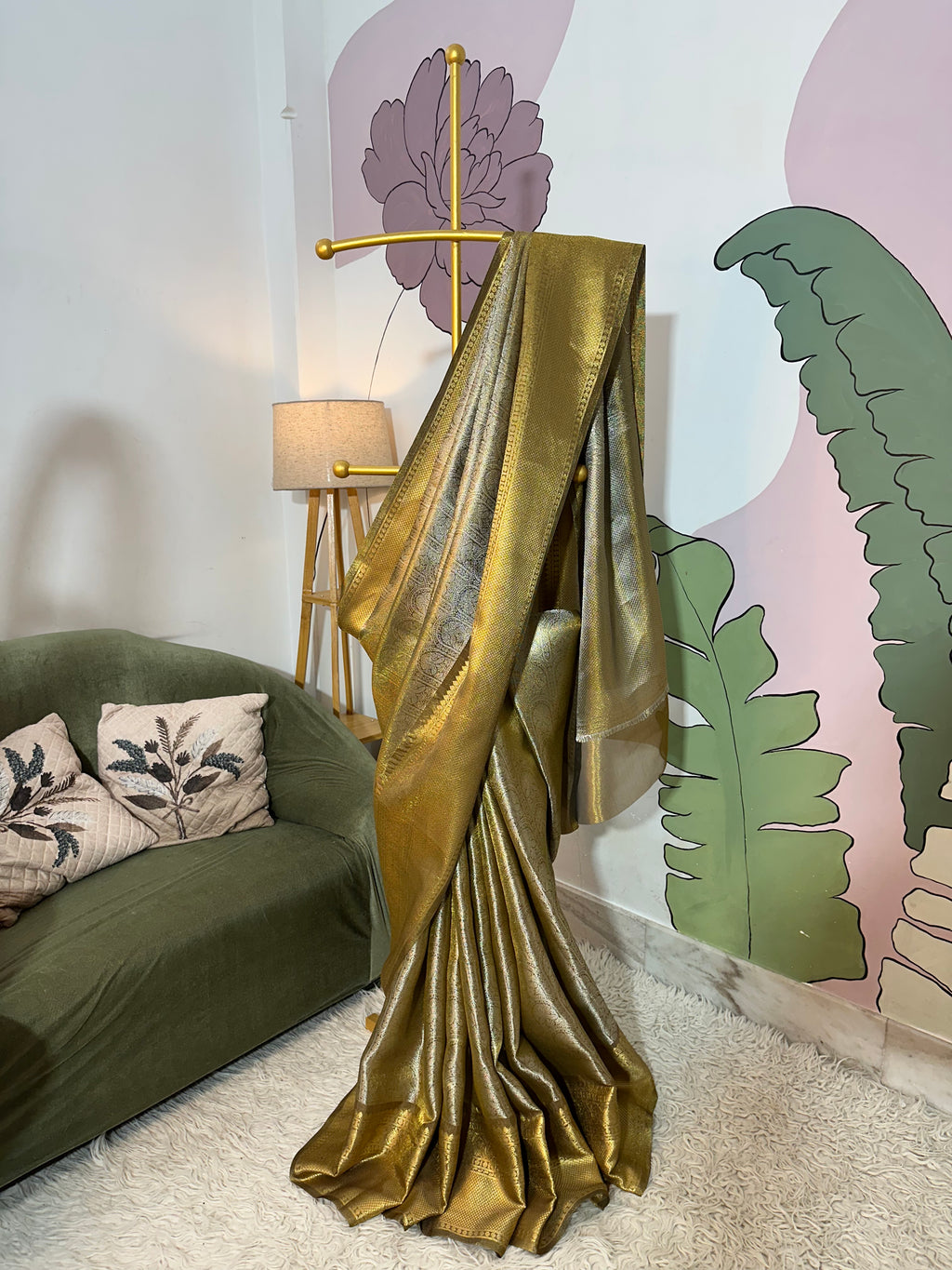 Kanjeevaram brocade tissue silk saree