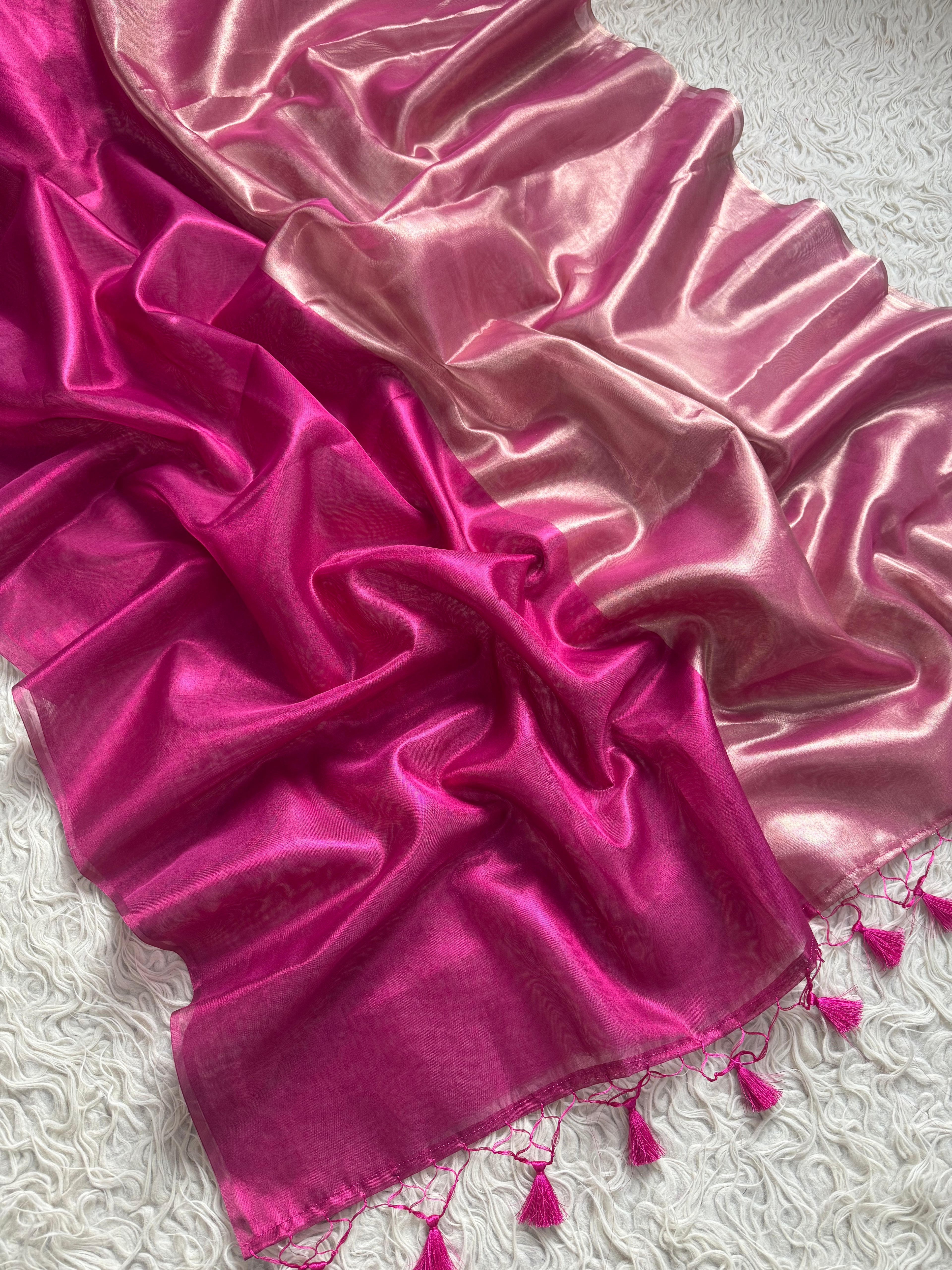 Moonlight tissue saree