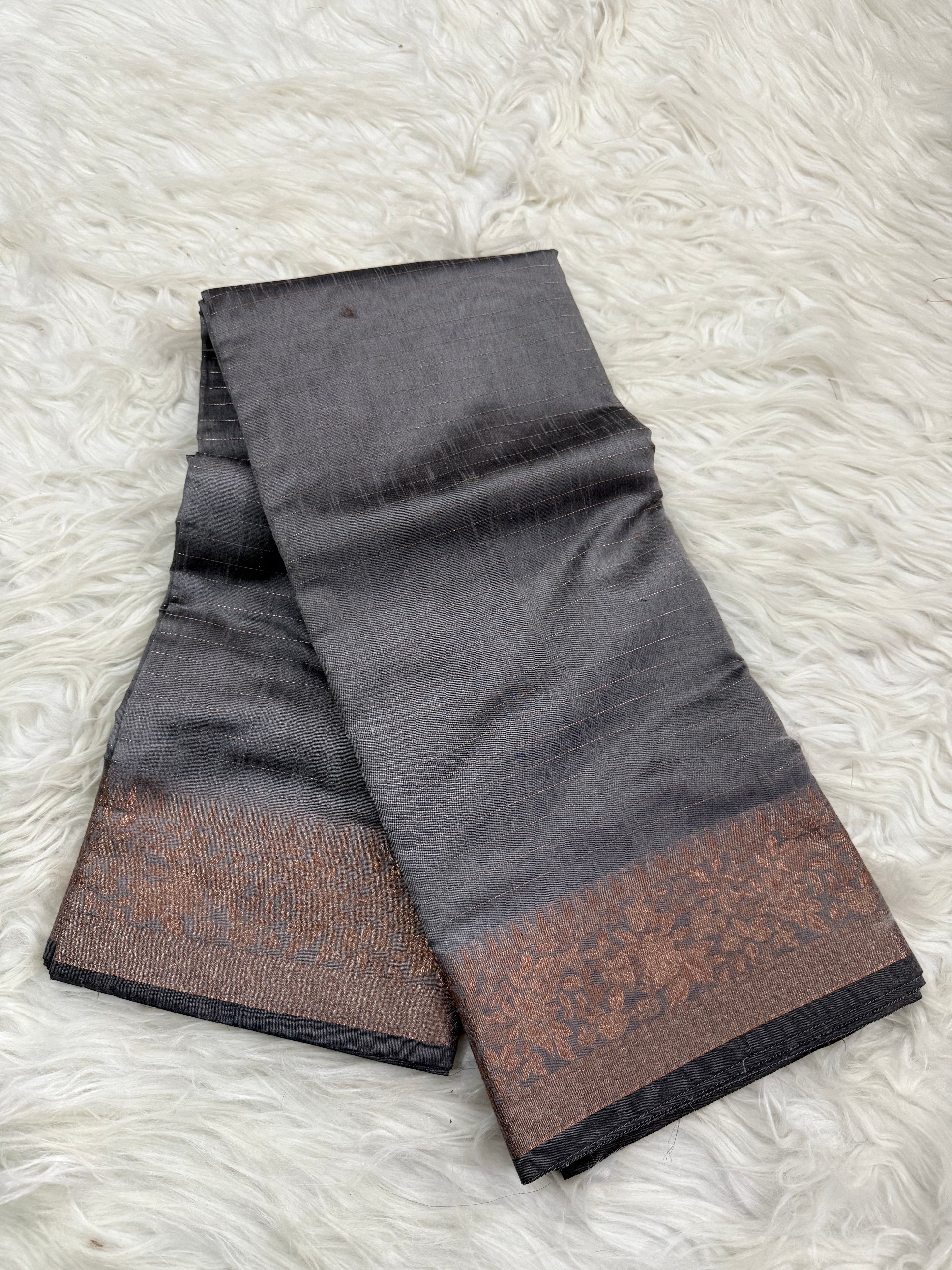 Semi Tusshar Silk Saree
