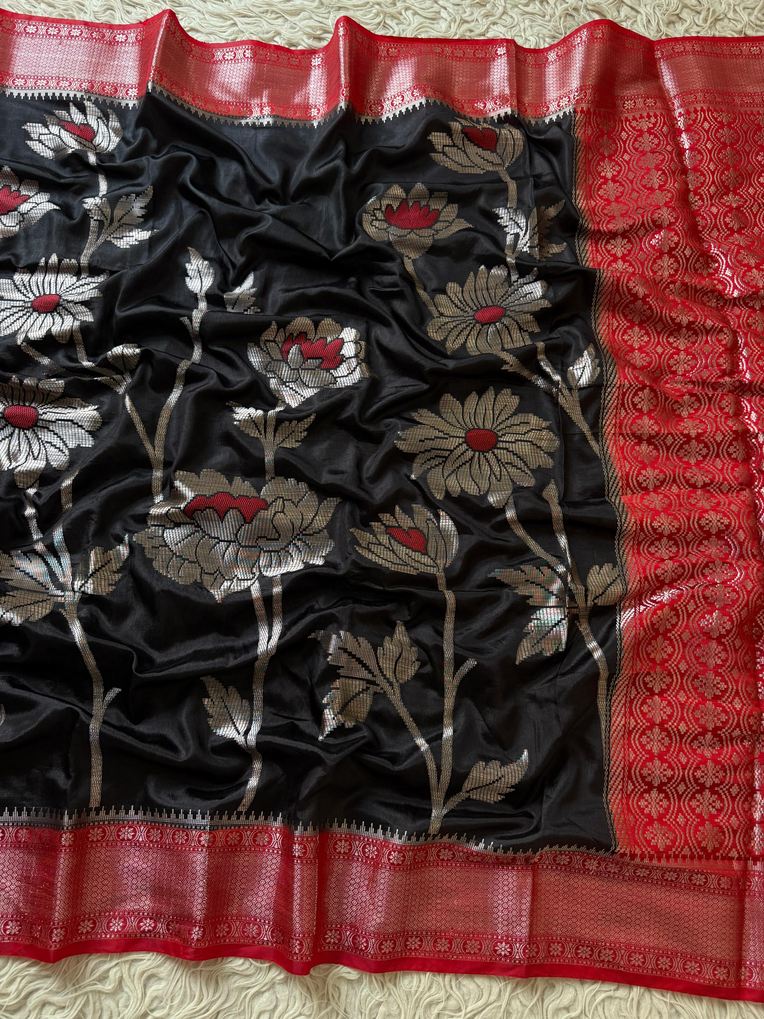 Chiniya Banarasi Saree with minakari unique design concept