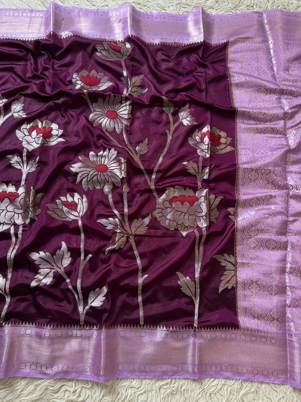 Chiniya Banarasi Saree with minakari unique design concept