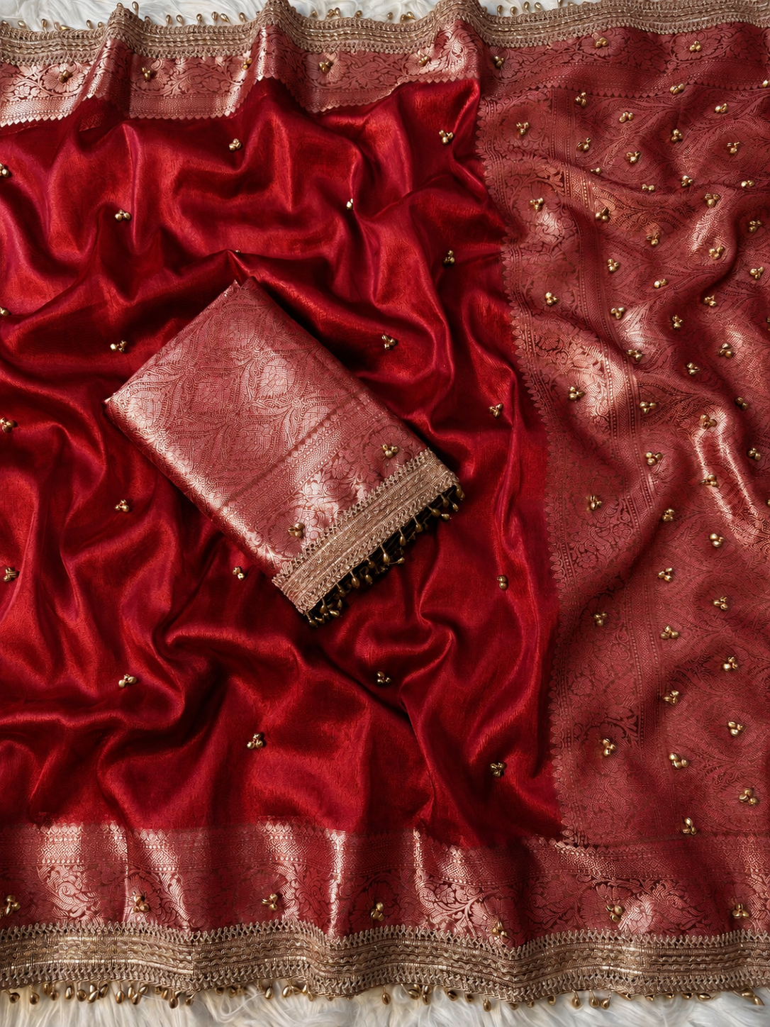 Banarasi tissue saree X ghungroo work