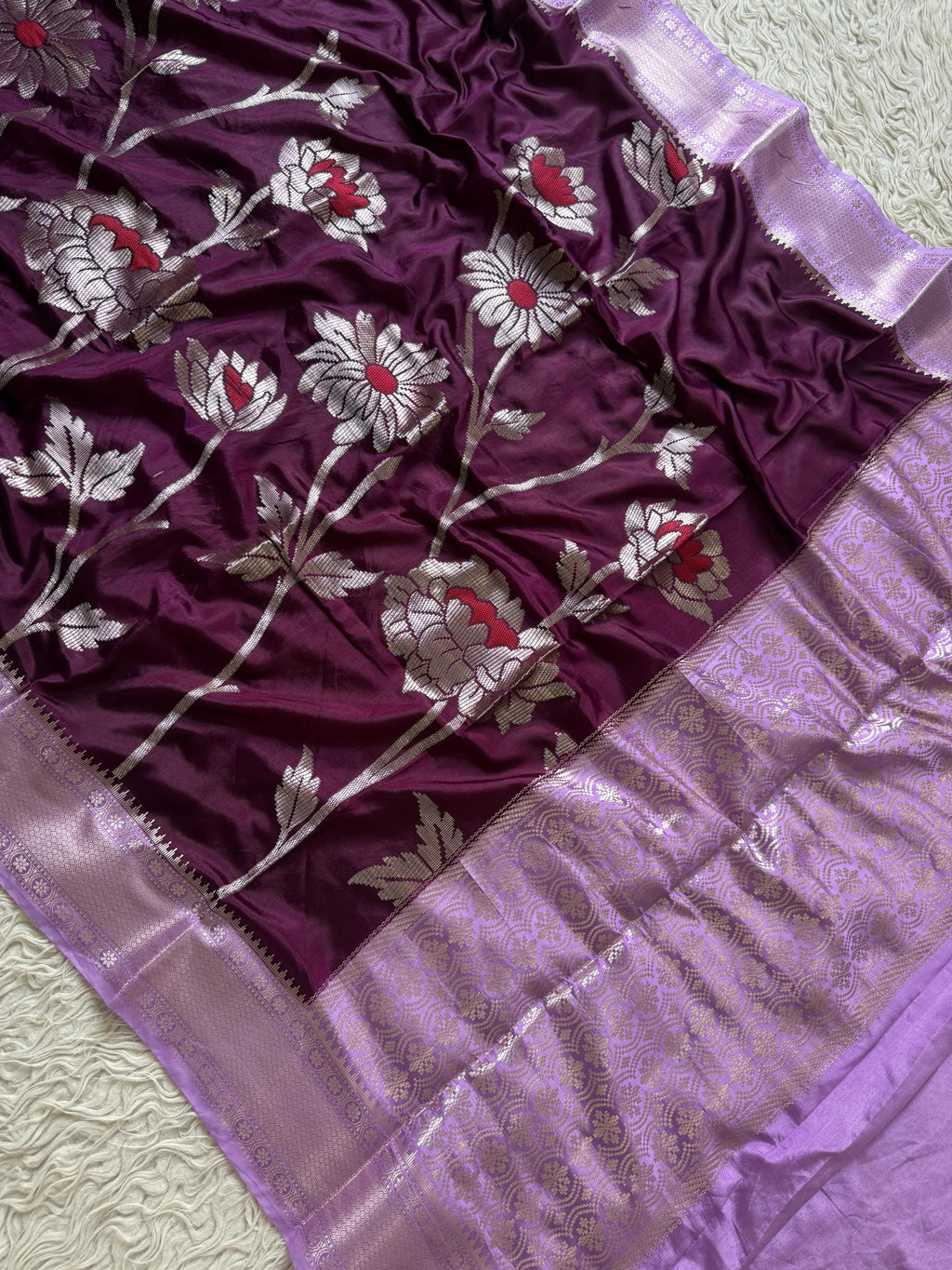 Chiniya Banarasi Saree with minakari unique design concept