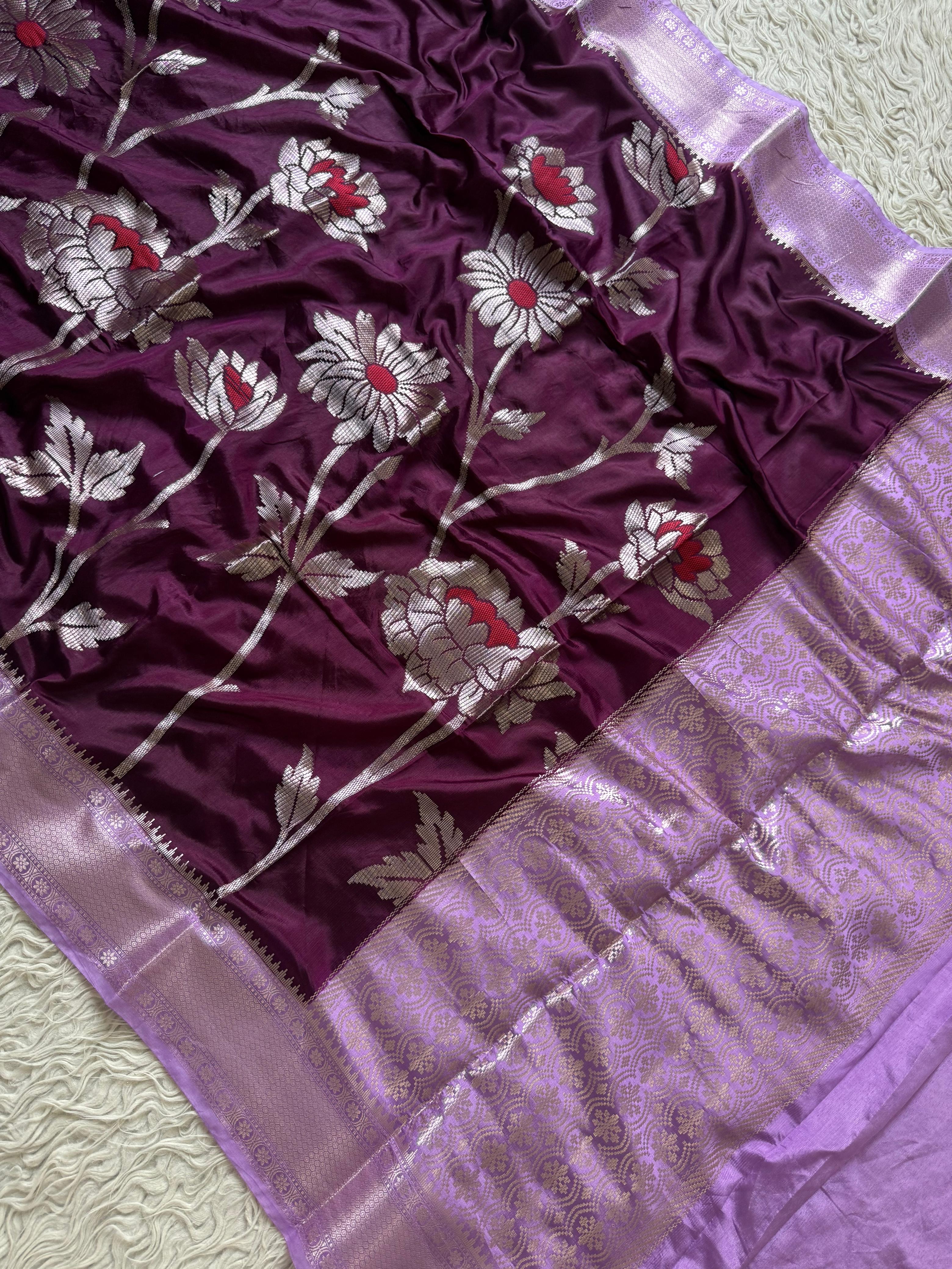 Chiniya Banarasi Saree with minakari unique design concept
